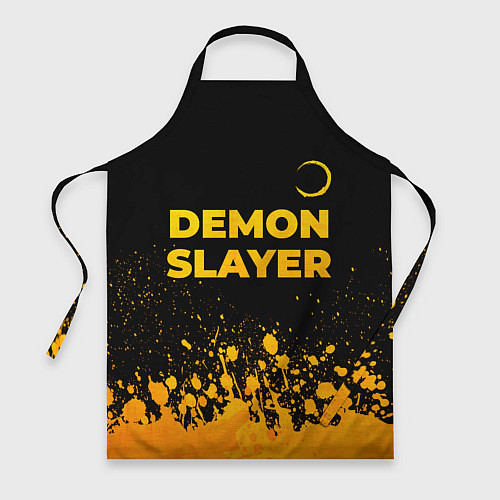 Фартук Demon Slayer - gold gradient: символ сверху / 3D-принт – фото 1