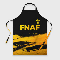 Фартук кулинарный FNAF - gold gradient: символ сверху, цвет: 3D-принт