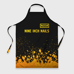Фартук Nine Inch Nails - gold gradient: символ сверху