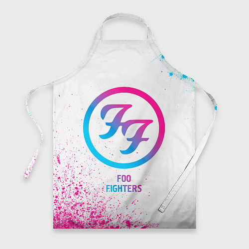 Фартук Foo Fighters neon gradient style / 3D-принт – фото 1