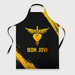 Фартук кулинарный Bon Jovi - gold gradient, цвет: 3D-принт