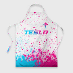 Фартук Tesla neon gradient style: символ сверху