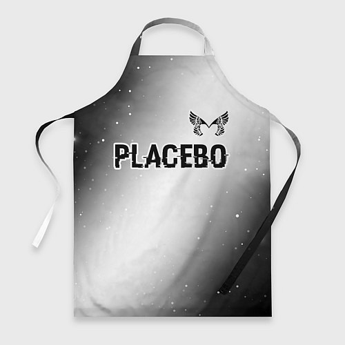 Фартук Placebo glitch на светлом фоне: символ сверху / 3D-принт – фото 1