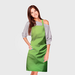 Фартук кулинарный Градиент - зеленый лайм, цвет: 3D-принт — фото 2