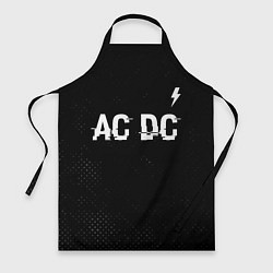 Фартук AC DC glitch на темном фоне: символ сверху