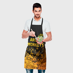 Фартук кулинарный Arctic Monkeys - gold gradient: символ сверху, цвет: 3D-принт — фото 2