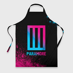 Фартук кулинарный Paramore - neon gradient, цвет: 3D-принт
