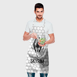 Фартук кулинарный Skyrim glitch на светлом фоне, цвет: 3D-принт — фото 2