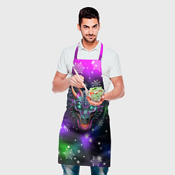 Фартук кулинарный Неновый дракон, цвет: 3D-принт — фото 2