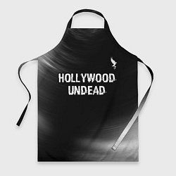 Фартук Hollywood Undead glitch на темном фоне посередине