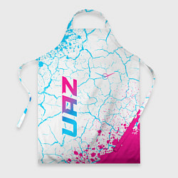 Фартук кулинарный UAZ neon gradient style вертикально, цвет: 3D-принт