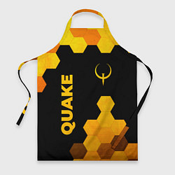 Фартук кулинарный Quake - gold gradient вертикально, цвет: 3D-принт