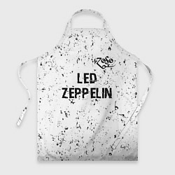 Фартук Led Zeppelin glitch на светлом фоне посередине