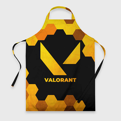 Фартук Valorant - gold gradient / 3D-принт – фото 1
