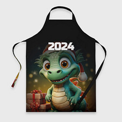 Фартук кулинарный Милый дракон 2024 символ года, цвет: 3D-принт
