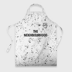Фартук кулинарный The Neighbourhood glitch на светлом фоне посередин, цвет: 3D-принт