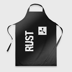Фартук кулинарный Rust glitch на темном фоне вертикально, цвет: 3D-принт
