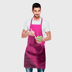 Фартук кулинарный Широкие розовые полосы, цвет: 3D-принт — фото 2