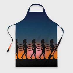 Фартук кулинарный Греческий закат, цвет: 3D-принт