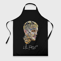 Фартук кулинарный Lil Peep mosaic rap, цвет: 3D-принт