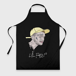 Фартук кулинарный Lil Peep rap steel, цвет: 3D-принт