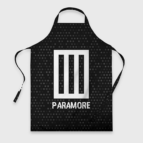 Фартук Paramore glitch на темном фоне / 3D-принт – фото 1