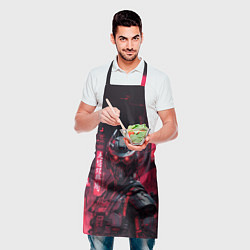 Фартук кулинарный Ниндзя киборг, цвет: 3D-принт — фото 2