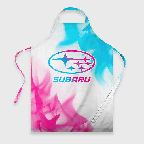 Фартук Subaru neon gradient style / 3D-принт – фото 1