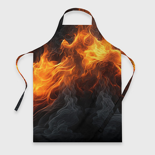 Фартук Огонь и дым / 3D-принт – фото 1