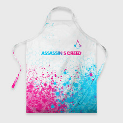 Фартук Assassins Creed neon gradient style посередине