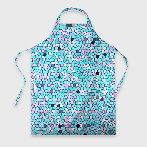 Фартук Мозаика розово-голубая / 3D-принт – фото 1