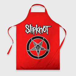 Фартук кулинарный Slipknot пентаграмма, цвет: 3D-принт