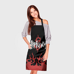 Фартук кулинарный Slipknot в огне, цвет: 3D-принт — фото 2