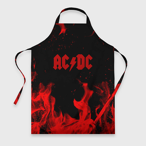 Фартук AC DC огненный стиль / 3D-принт – фото 1