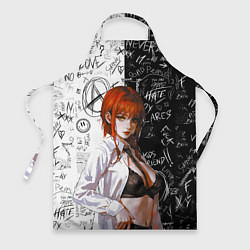 Фартук кулинарный Makima - Chainsaw man, цвет: 3D-принт