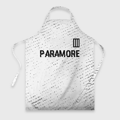 Фартук Paramore glitch на светлом фоне посередине / 3D-принт – фото 1