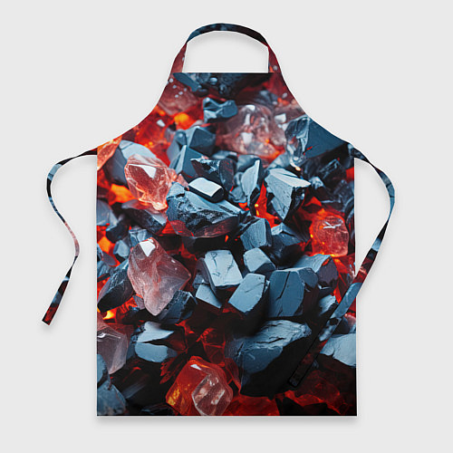 Фартук Янтарные камни асбтракция / 3D-принт – фото 1