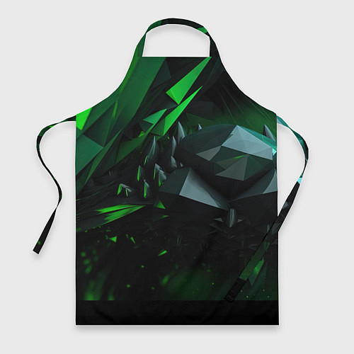 Фартук Гармония зеленого хаоса / 3D-принт – фото 1