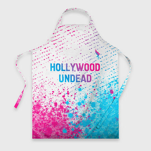 Фартук Hollywood Undead neon gradient style посередине / 3D-принт – фото 1