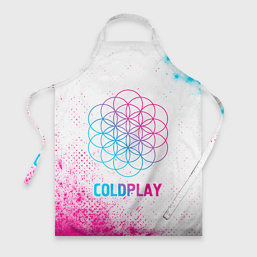 Фартук Coldplay neon gradient style / 3D-принт – фото 1