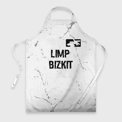 Фартук Limp Bizkit glitch на светлом фоне посередине / 3D-принт – фото 1