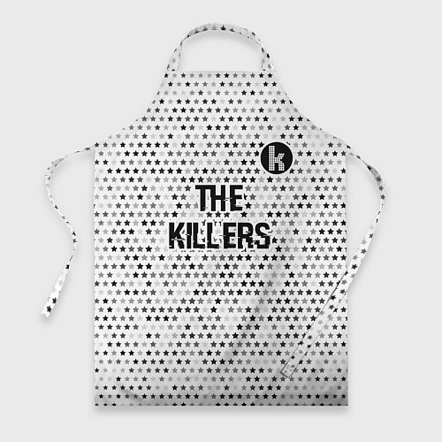 Фартук The Killers glitch на светлом фоне посередине / 3D-принт – фото 1