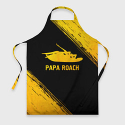 Фартук кулинарный Papa Roach - gold gradient, цвет: 3D-принт