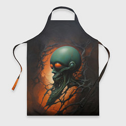 Фартук кулинарный Страшный инопланетянин, цвет: 3D-принт