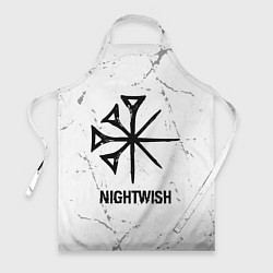 Фартук кулинарный Nightwish glitch на светлом фоне, цвет: 3D-принт