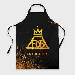 Фартук кулинарный Fall Out Boy - gold gradient, цвет: 3D-принт