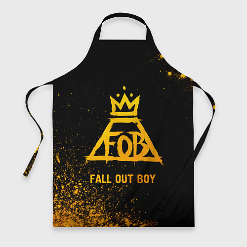 Фартук Fall Out Boy - gold gradient / 3D-принт – фото 1