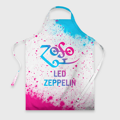 Фартук Led Zeppelin neon gradient style / 3D-принт – фото 1