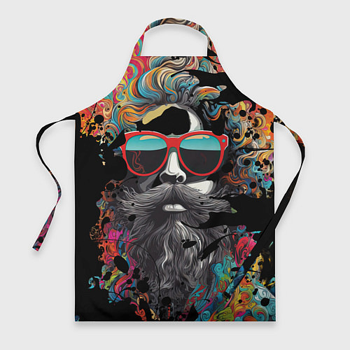 Фартук Хиппи в красных очках / 3D-принт – фото 1