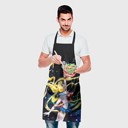 Фартук кулинарный Сейлор Мун - космос, цвет: 3D-принт — фото 2